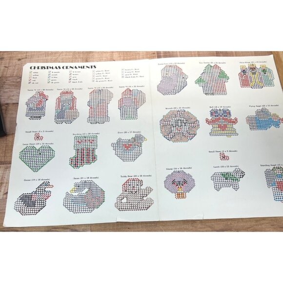 More Christmas Minis Plastic Canvas Craft Pattern Leaflet 19 Country Ornaments - Picture 2 of 2